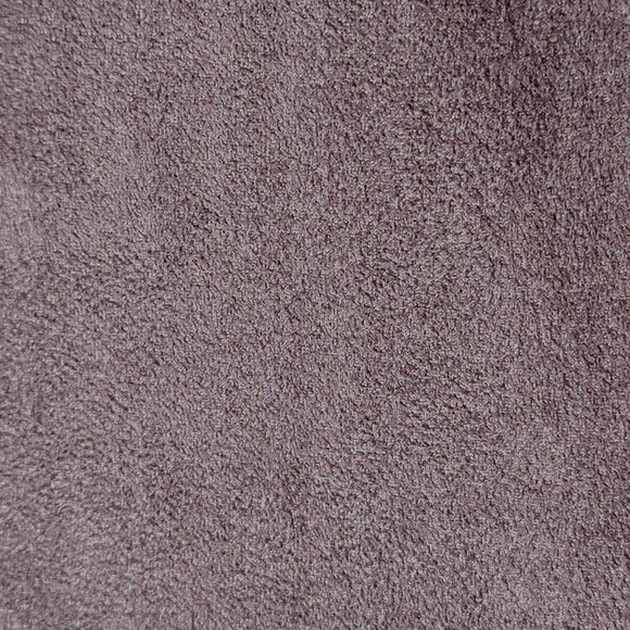 Chicos Reza Faux Suede Blouse Velour Button Top Purple L Eggplant Purpleology - Picture 7 of 15